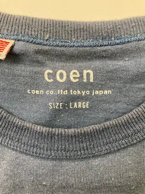 coen/コーエン/Tシャツ/カットソー/トップス/スカイブルー/L