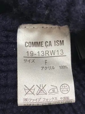 COMME CA ISM/コムサイズム/ニットキャップ/ビーニー/帽子/ネイビー/F