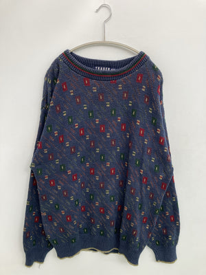 TRADER BAY/ニット/セーター/トップス/ネイビー/L