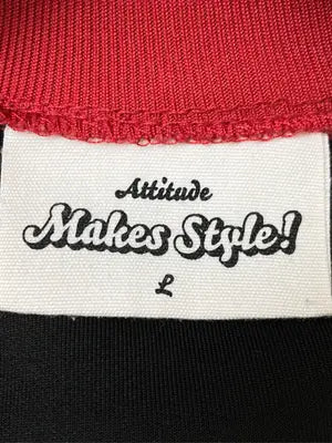 Attitude makes style!/アティチュードメイクススタイル/ジャージ/トラックジャケット/トップス/ブラック/L