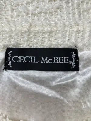 CECIL McBEE/セシルマクビー/ノーカラージャケット/ジャケット/アウター/アイボリー/M