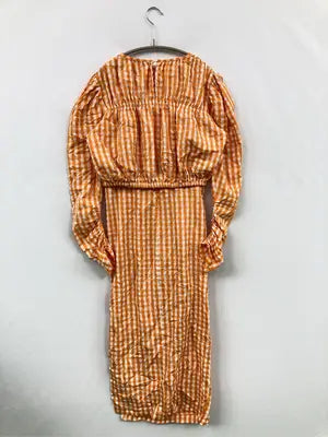 ZARA/ザラ/セットアップ/ジャケット/アウター/オレンジ/USA S