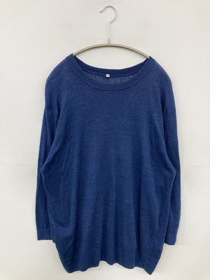 無印良品/ムジルシリョウヒン/ニット/セーター/トップス/ネイビー/XL