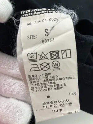 SHIPS any/Tシャツ/カットソー/トップス/ブラック/S