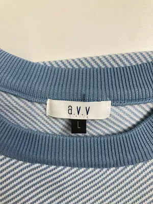 a.v.v/アーヴェヴェ/Tシャツ/カットソー/トップス/スカイブルー/L