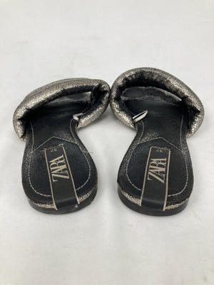 ZARA/ザラ/サンダル/シューズ/シルバー/37