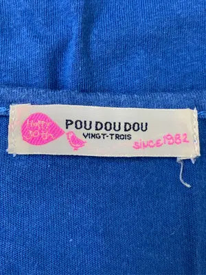 pou dou dou/プードゥドゥ/タンクトップ/トップス/ブルー/M