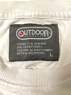 OUTDOOR/アウトドア/Tシャツ/カットソー/トップス/ホワイト/L