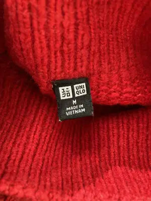 UNIQLO/ユニクロ/ニット/セーター/トップス/レッド/M