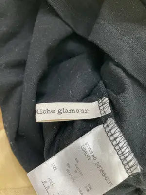 Riche glamour/リシェグラマー/Tシャツ/カットソー/トップス/ブラック/M