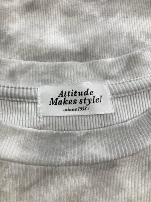 Attitude makes style!/アティチュードメイクススタイル/Tシャツ/カットソー/トップス/グレー/M