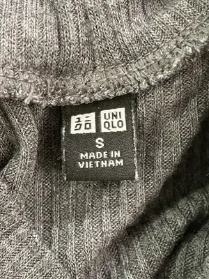 UNIQLO/ユニクロ/ニット/セーター/トップス/グレー/S