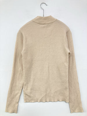ニット/セーター/トップス/ベージュ/M