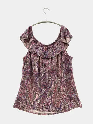 CHAPS/チャップス/Tシャツ/カットソー/トップス/パープル/2X