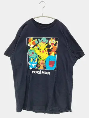 POKEMON/Tシャツ/カットソー/トップス/ブラック/L