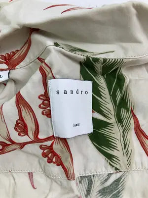 sandro/シャツ/ブラウス/トップス/ベージュ/L