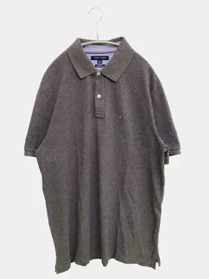TOMMY HILFIGER/トミーヒルフィガー/ポロシャツ/トップス/グレー/XL