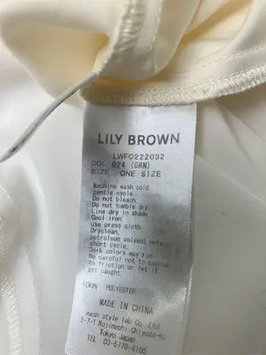 Lily brown/リリーブラウン/シャツワンピース/ワンピース/ドレス/アイボリー/one size