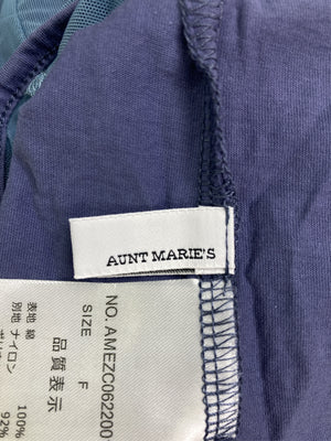 AUNT MARIE'S/アントマリーズ/ノースリーブ/トップス/ブルー/F