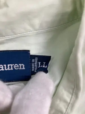 Ralph Lauren/ラルフローレン/シャツ/ブラウス/トップス/ライトグリーン/LL