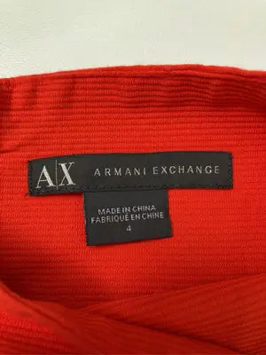 ARMANI EXCHANGE/アルマーニエクスチェンジ/ショート/ミニスカート/スカート/レッド/4