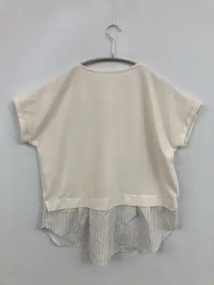 GLACIER/グラシア/Tシャツ/カットソー/トップス/アイボリー/M