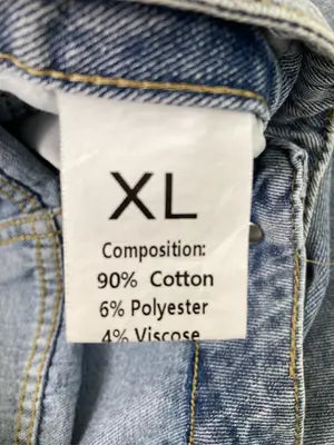 デニムパンツ/パンツ/スカイブルー/XL