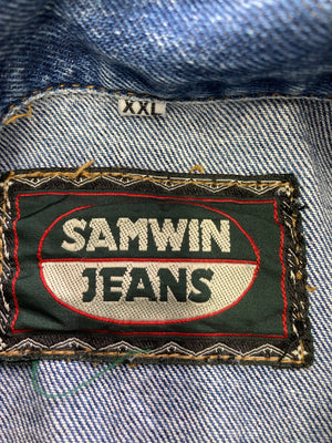SAMWIN JEANS/ベスト/トップス/ブルー/XXL