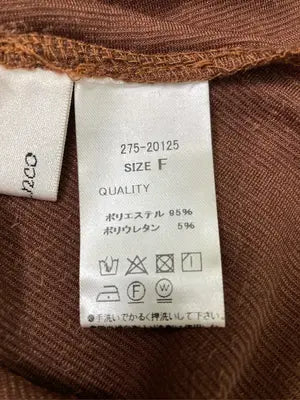 Tunco/Tシャツ/カットソー/トップス/ブラウン/F