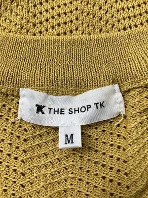 THE SHOP TK/ザショップティーケー/ニット/セーター/トップス/イエロー/M