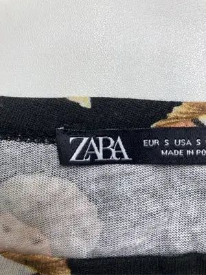ZARA/ザラ/Tシャツ/カットソー/トップス/ブラック/EUR S