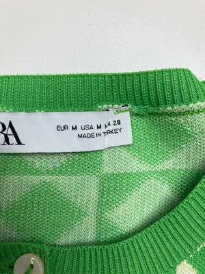 ZARA/ザラ/カーディガン/ボレロ/トップス/グリーン/EUR M/USA M/ MEX 28