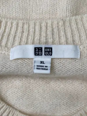 UNIQLO/ユニクロ/ニット/セーター/トップス/アイボリー/XL