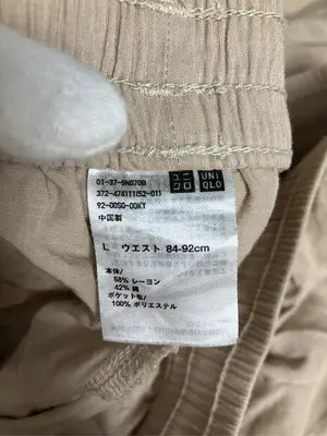 UNIQLO/ユニクロ/その他パンツ/パンツ/ベージュ/L 84-92