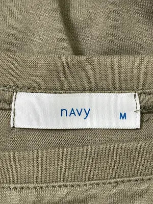 NAVY/ネイビー/Tシャツ/カットソー/トップス/カーキ/M