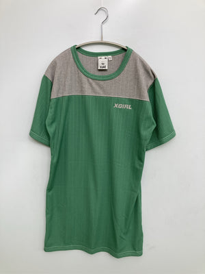 X-GIRL/エックスガール/チュニック/ワンピース/ドレス/グリーン/M