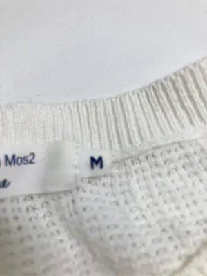 Samansa Mos2 blue/サマンサモスモスブルー/ニット/セーター/トップス/ホワイト/M