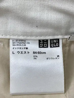 UNIQLO/ユニクロ/チノパンツ/パンツ/ホワイト/L