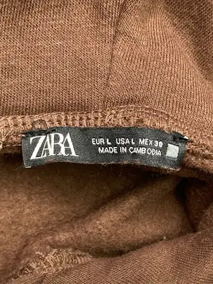 ZARA/ザラ/パーカー/トップス/ブラウン/USA L