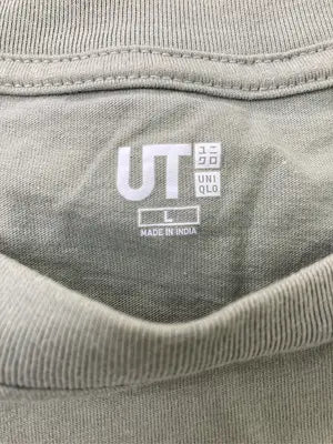 UNIQLO/ユニクロ/Tシャツ/カットソー/トップス/カーキ/L