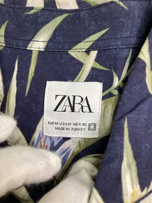 ZARA/ザラ/シャツ/ブラウス/トップス/ネイビー/M