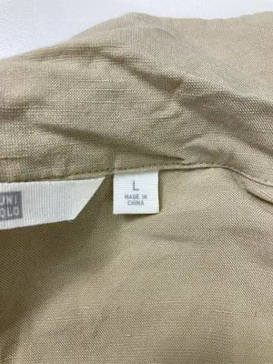 UNIQLO/ユニクロ/シャツ/ブラウス/トップス/ベージュ/L
