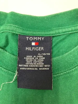 TOMMY HILFIGER/トミーヒルフィガー/Tシャツ/カットソー/トップス/グリーン/XL