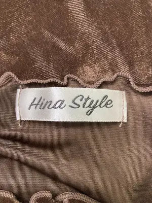 Hina Style/Tシャツ/カットソー/トップス/ブラウン/4L