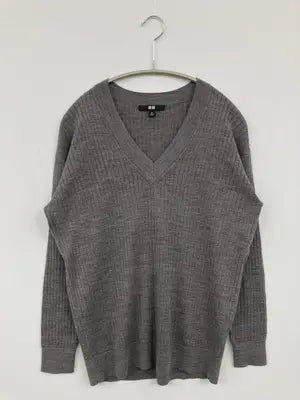 UNIQLO/ユニクロ/ニット/セーター/トップス/グレー/M