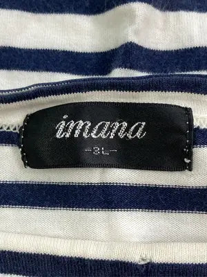 imana/Tシャツ/カットソー/トップス/ホワイト/3L