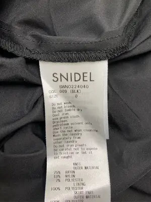 SNIDEL/スナイデル/ワンピース/ワンピース/ドレス/ブラック/0