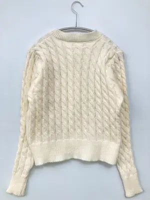 ニット/セーター/トップス/ホワイト