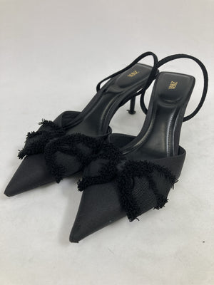 ZARA/ザラ/サンダル/シューズ/ブラック/27