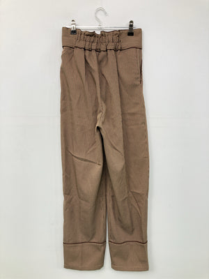 EMS/スラックス/パンツ/ブラウン/F